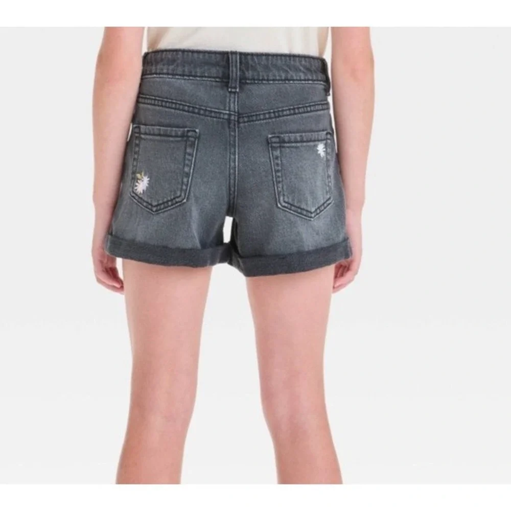 Cat and Jack Shorts XS 4/5 Girls Denim Black Stretch New With Tags